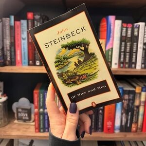 Vintage 1993 Steinbeck “Of Mice and Men” Hardback – Ex-Library – Penguin Books